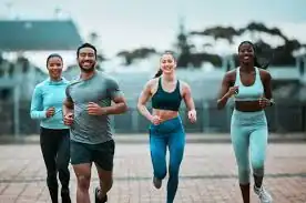 Achieving the Perfect Tone: How Often Should You Exercise for Results? 3 image of man and 3 women doing cardio exercise Shepperton Green to help tone and remove fat from the body.