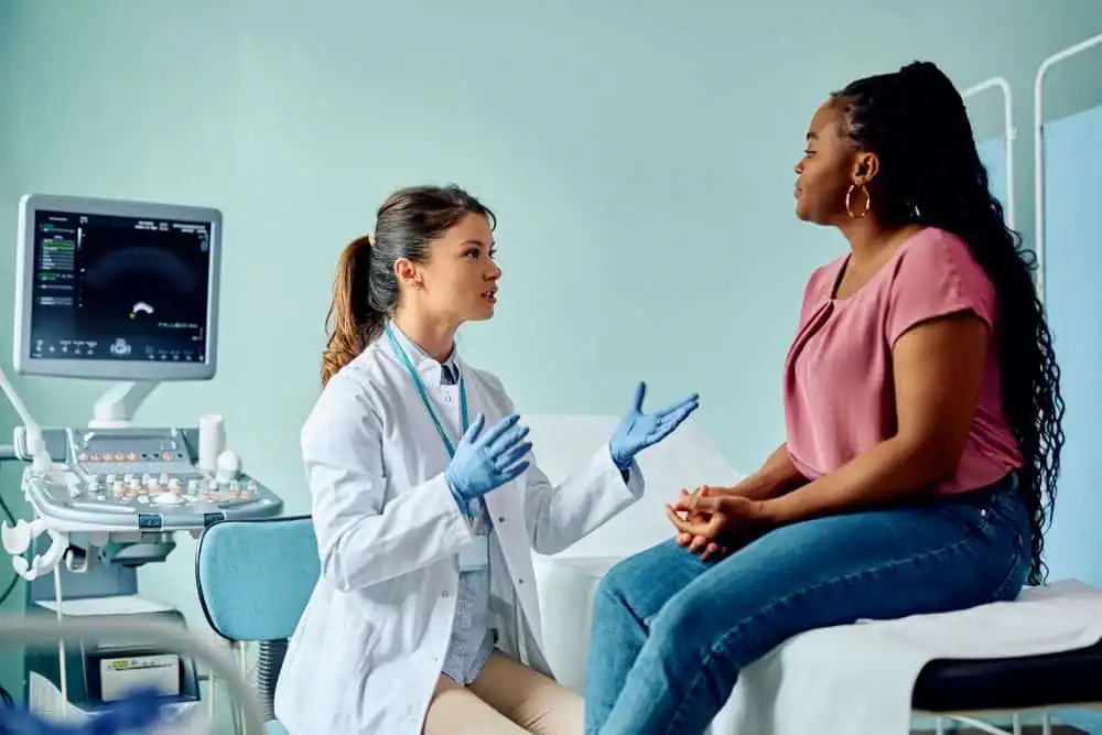 Rejuvenating Intimacy: Exploring Surgical Solutions for Vaginal Laxity 1 Woman have consultation about vaginal laxity Shepperton Green